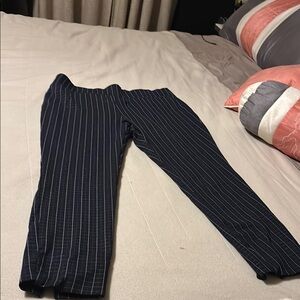 Men's Navy Striped Pants